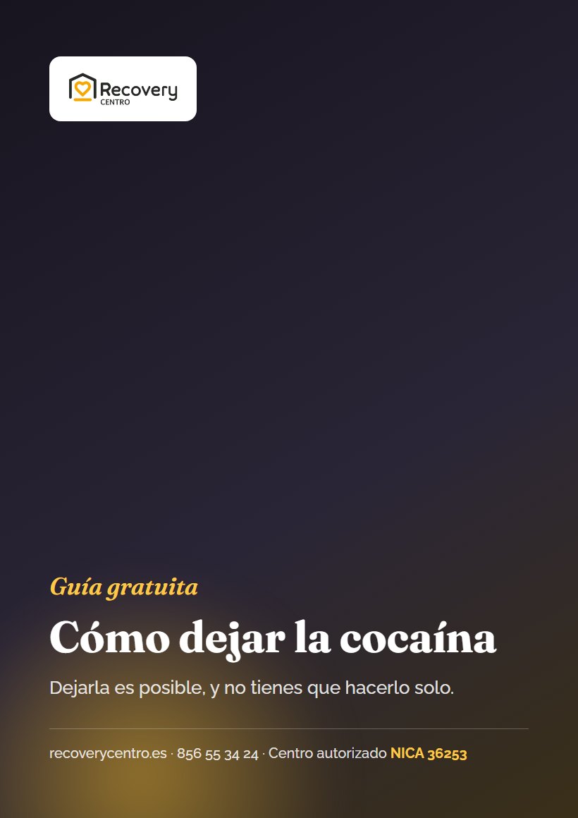 Cómo dejar la cocaína